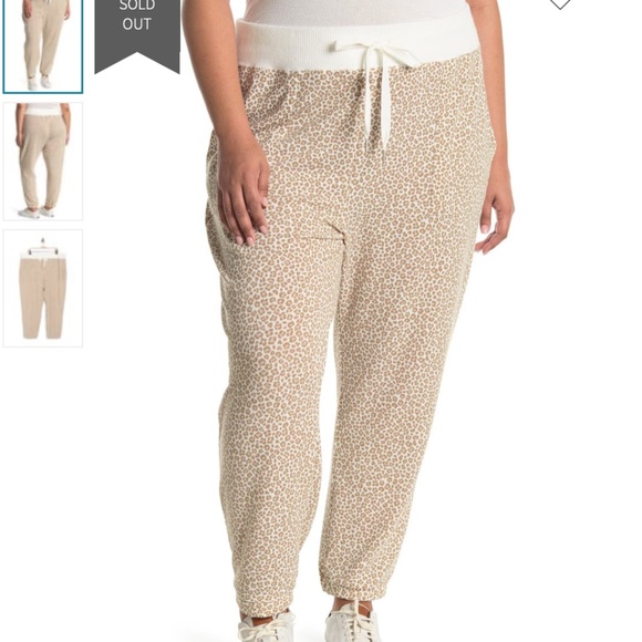 C&C California Pants - C&C California Leopard Print Sweatpants Plus New
